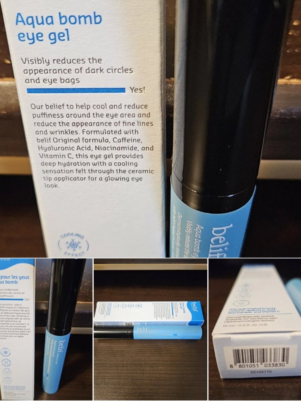 Belif Aqua Bomb Eye Gel NEW 15ml